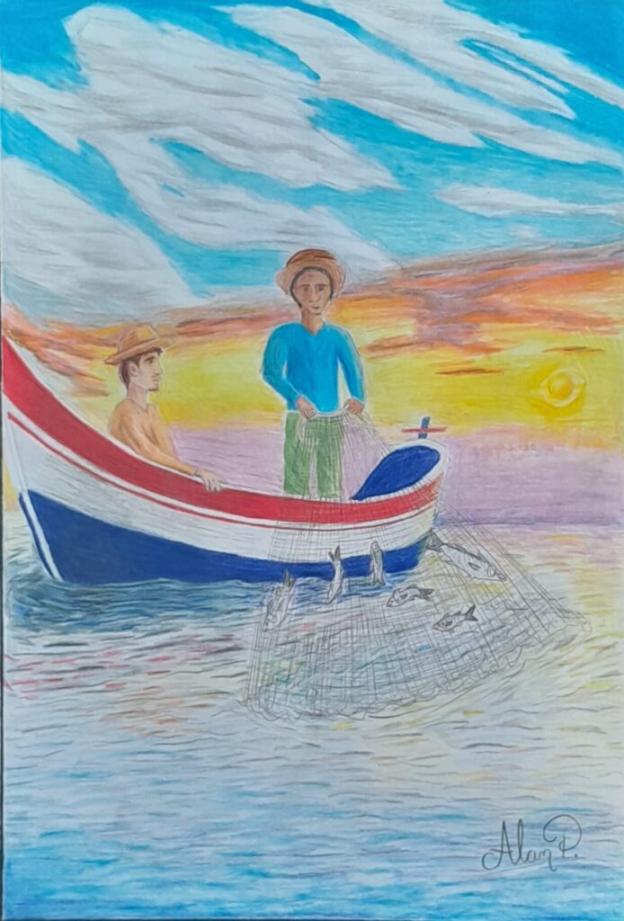 Artista Plástica Zystopa Aula de Pintura em tela em Barra Velha Pesca da Tainha