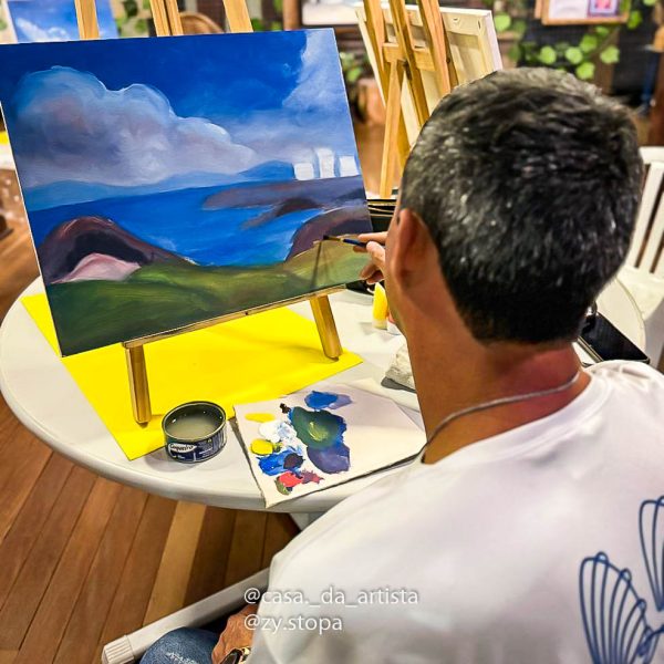 Fotos Artista Plastica Zystopa casa da artista escola de pintura em tela Barra Velha SC